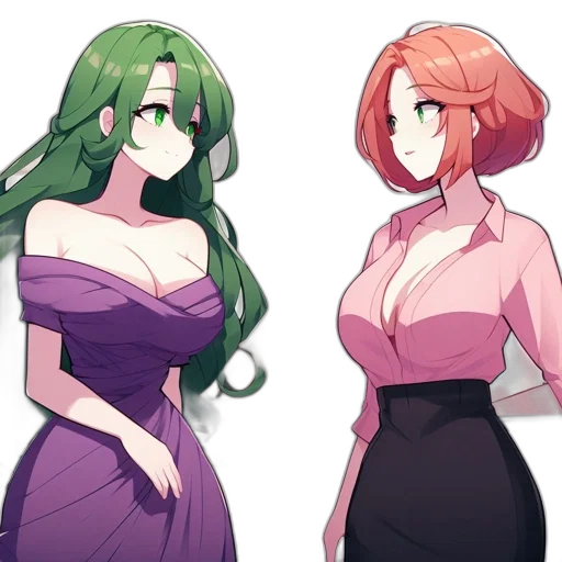 dress, crown, concept art, anime transparent PNG cut-out
