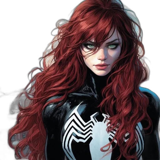 hair, comic book art, concept art, fantasy art transparent PNG cut-out