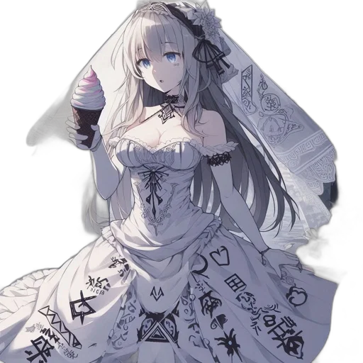 dress, weapon, sword, dragon transparent PNG cut-out