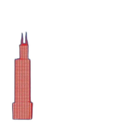 building, umbrella, pixel art, 3d render transparent PNG cut-out
