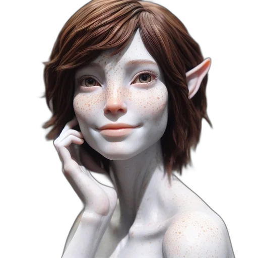 face, mask, creature, staff transparent PNG cut-out
