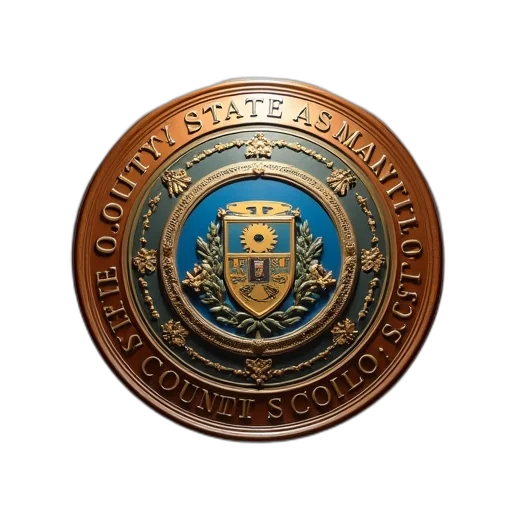 staff, 3d render, county, seal transparent PNG cut-out