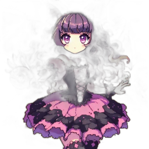 dress, staff, mask, creature transparent PNG cut-out