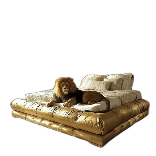 furniture, animal, 3d render, photorealistic transparent PNG cut-out