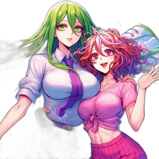 staff, vaporwave, anime, pixel art transparent PNG cut-out