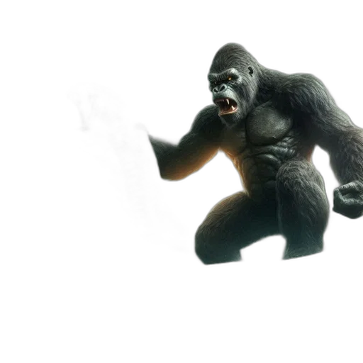 creature, animal, 3d render, concept art transparent PNG cut-out