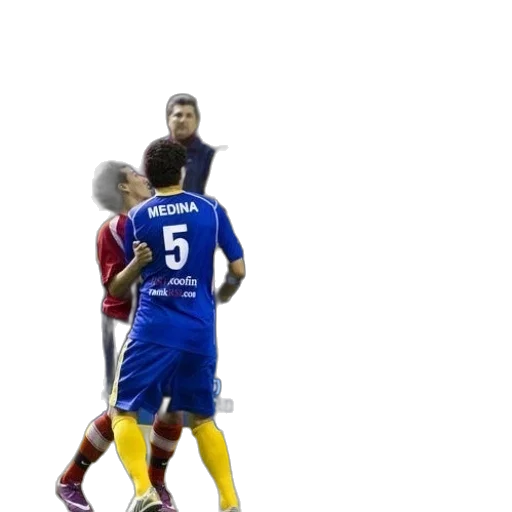 soccer, player, blue, number transparent PNG cut-out