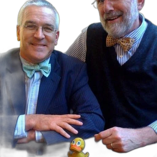 two, men, suits, bow transparent PNG cut-out