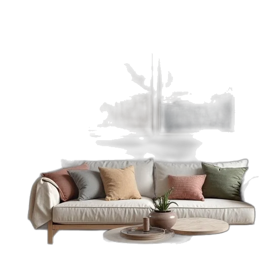 furniture, 3d render, concept art, photorealistic transparent PNG cut-out