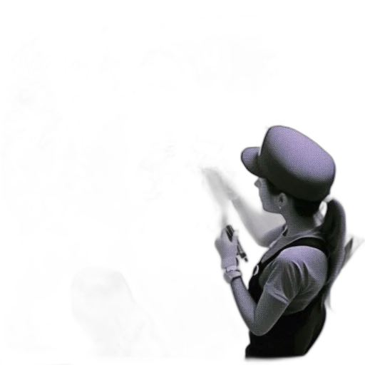 staff, robot, hat, weapon transparent PNG cut-out