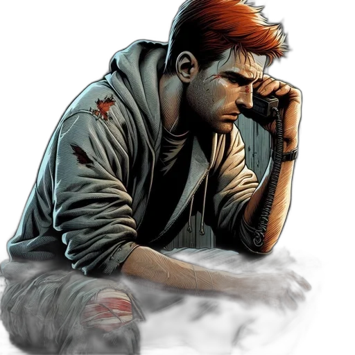 jacket, comic book art, concept art, photorealistic transparent PNG cut-out