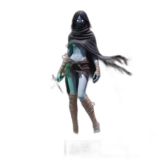 staff, mask, creature, concept art transparent PNG cut-out