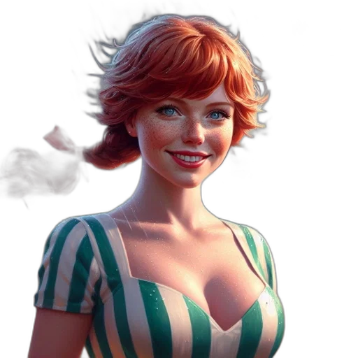 dress, face, photorealistic, fantasy art transparent PNG cut-out