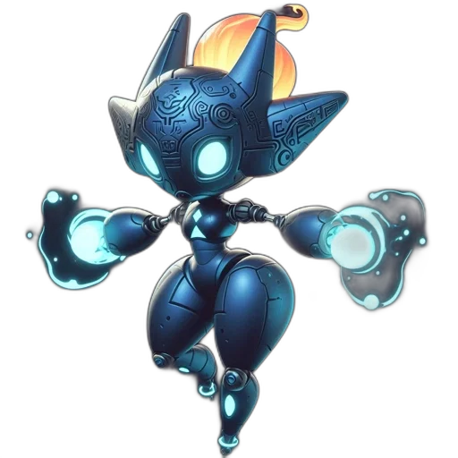 robot, staff, weapon, concept art transparent PNG cut-out