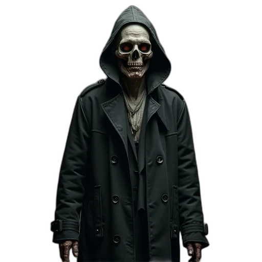 jacket, mask, staff, concept art transparent PNG cut-out