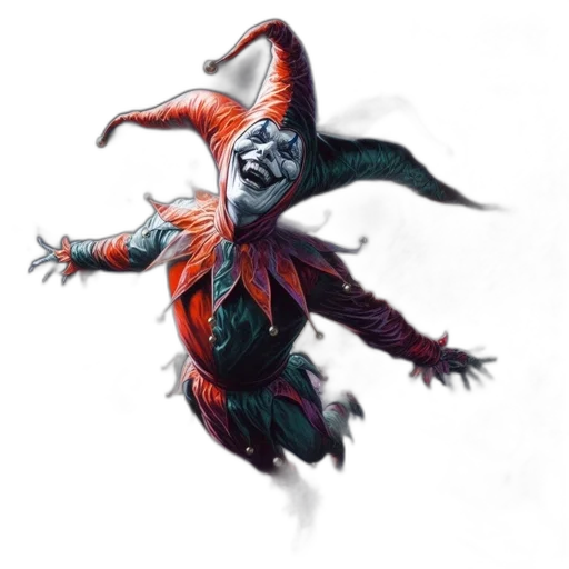 creature, dragon, mask, staff transparent PNG cut-out