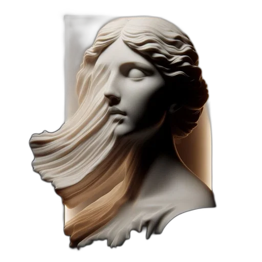 hair, face, mask, crown transparent PNG cut-out