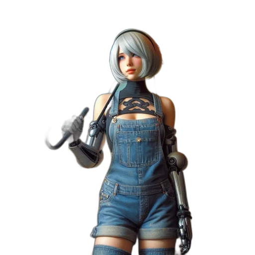 robot, weapon, dress, staff transparent PNG cut-out