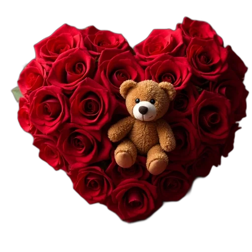 flower, 3d render, photorealistic, red transparent PNG cut-out