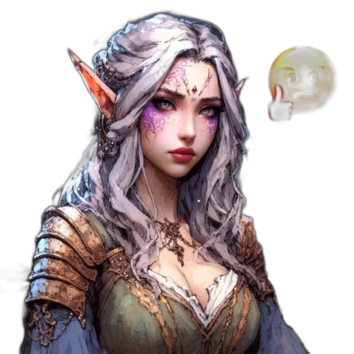 dragon, staff, face, crown transparent PNG cut-out