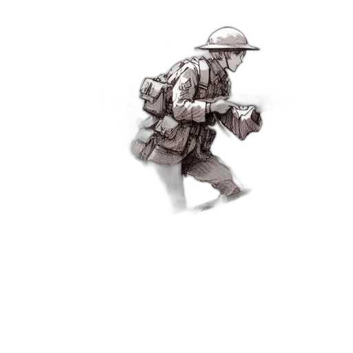weapon, hat, staff, jacket transparent PNG cut-out