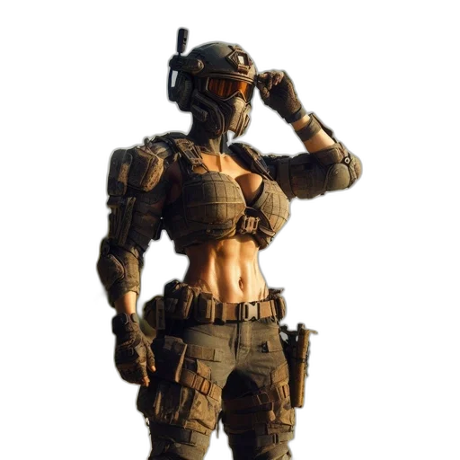 robot, weapon, dress, concept art transparent PNG cut-out