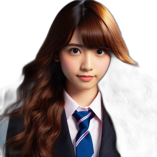 hair, face, staff, photorealistic transparent PNG cut-out