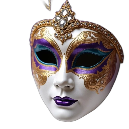 mask, jewelry, crown, face transparent PNG cut-out