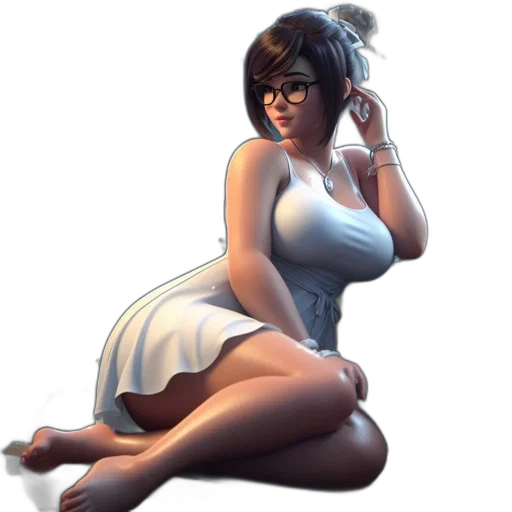 dress, staff, concept art, fantasy art transparent PNG cut-out