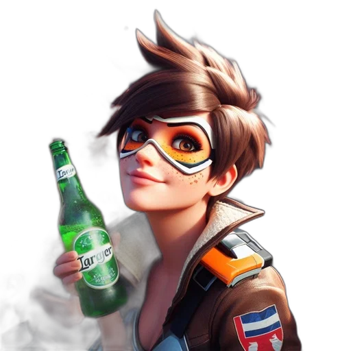 jacket, bottle, weapon, robot transparent PNG cut-out