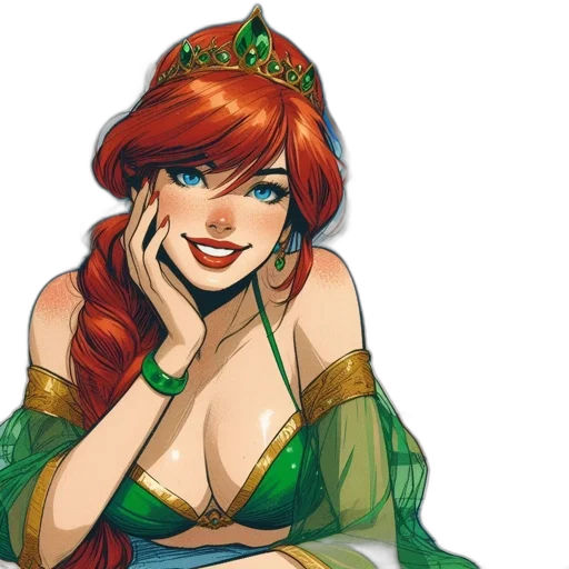 crown, jewelry, dress, fantasy art transparent PNG cut-out