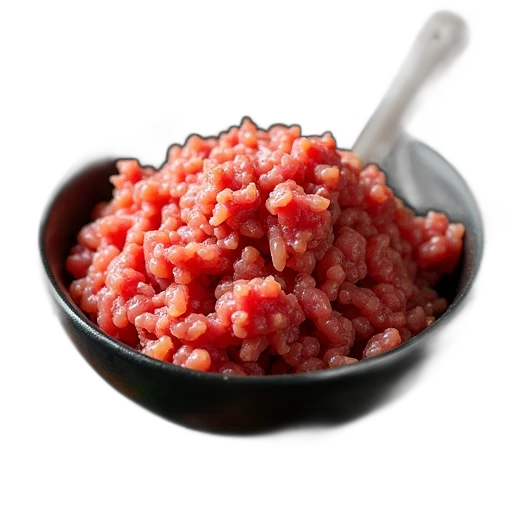 food, photorealistic, red, mincing transparent PNG cut-out