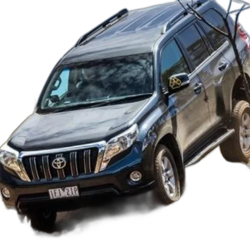 car, black, toyota, suv transparent PNG cut-out