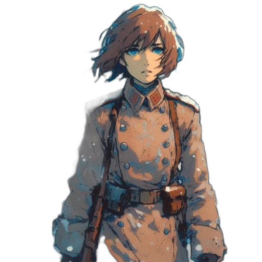 jacket, staff, dress, face transparent PNG cut-out