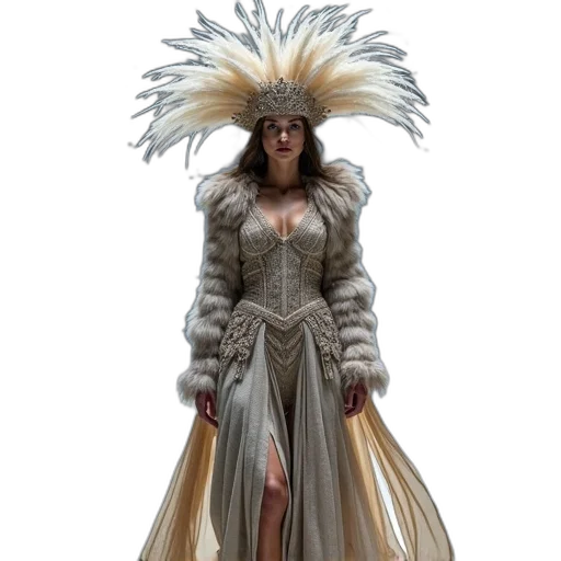 jacket, dress, crown, hat transparent PNG cut-out