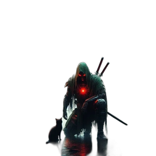 sword, weapon, creature, robot transparent PNG cut-out
