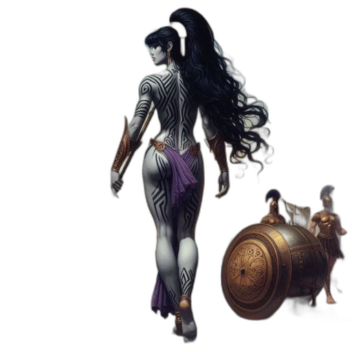 concept art, fantasy art, 3d render, comic book art transparent PNG cut-out