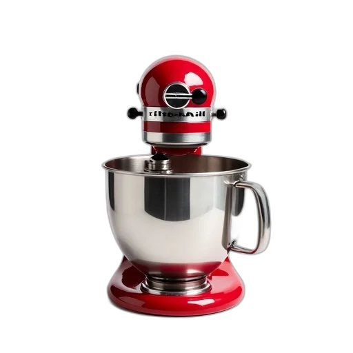 robot, food, 3d render, red transparent PNG cut-out