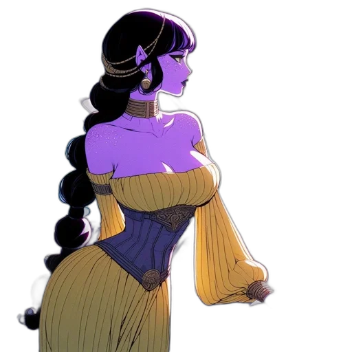 dress, crown, concept art, fantasy art transparent PNG cut-out