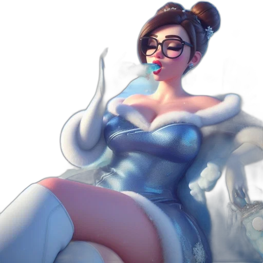 dress, staff, weapon, robot transparent PNG cut-out