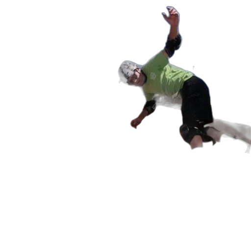creature, 3d render, outer space, skateboarder transparent PNG cut-out