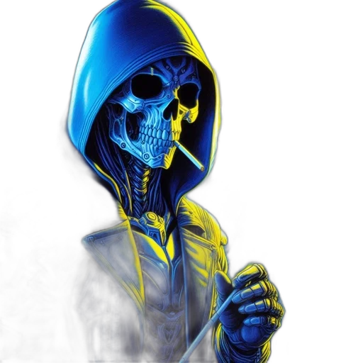 jacket, mask, concept art, cyberpunk transparent PNG cut-out
