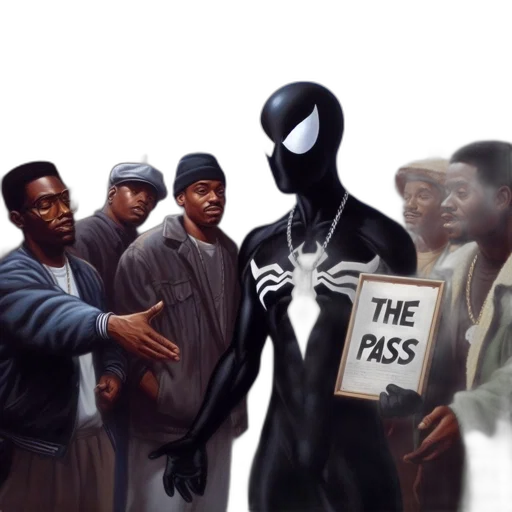 concept art, comic book art, urban, scene transparent PNG cut-out
