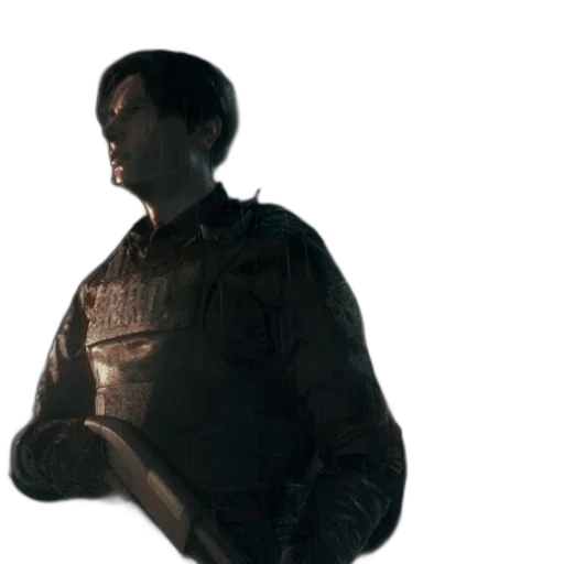 jacket, staff, weapon, face transparent PNG cut-out