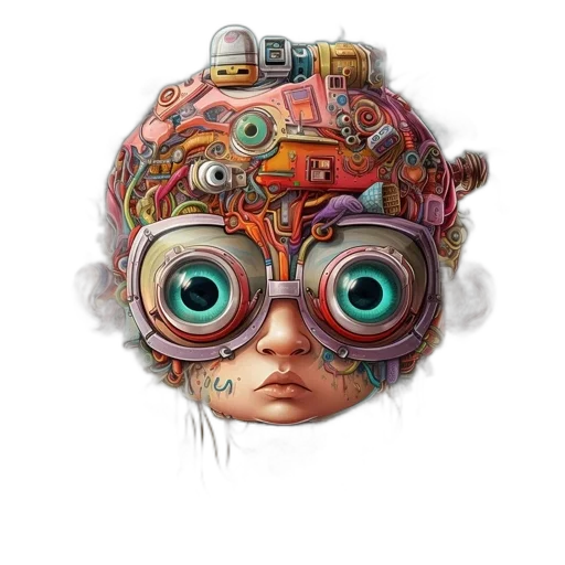 mask, face, robot, concept art transparent PNG cut-out