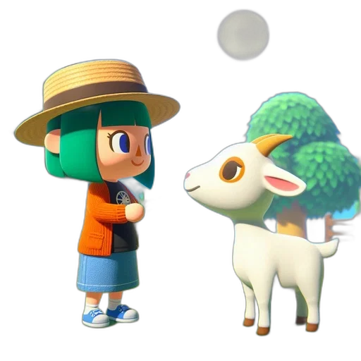 hat, animal, staff, creature transparent PNG cut-out