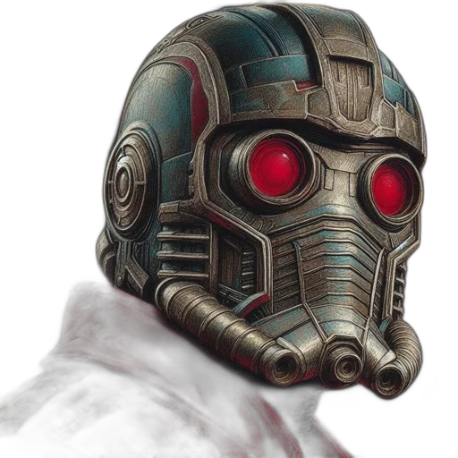 mask, robot, face, concept art transparent PNG cut-out