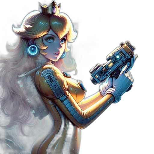 weapon, robot, staff, concept art transparent PNG cut-out