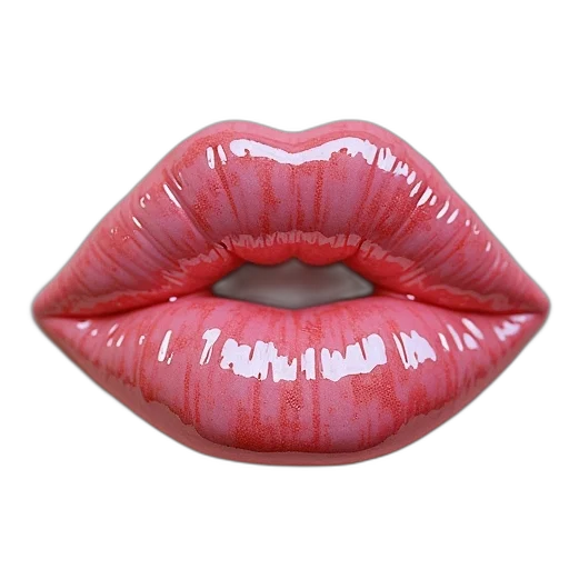 photorealistic, 3d render, red, kiss transparent PNG cut-out