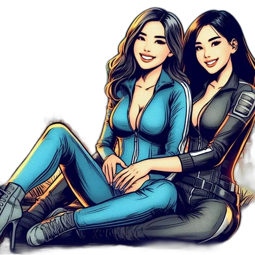 comic book art, cartoon, concept art, fantasy art transparent PNG cut-out